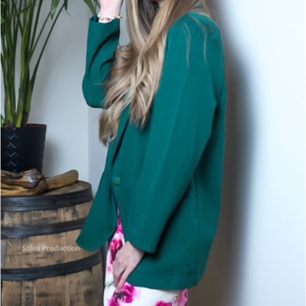 Vintage teal blazer